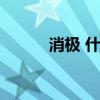 消极 什么意思（消极什么意思）