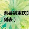 渠县到重庆的火车票查询（渠县到重庆火车时刻表）