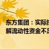 东方集团：实际控制人拟采取多种方式支持东方财务公司化解流动性资金不足问题