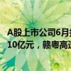A股上市公司6月打响增持潮！天风证券控股股东拟增持最高10亿元，赣粤高速获长城人寿举牌