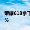 荣耀618拿下八个冠军！折叠屏销量暴涨179％