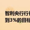 智利央行行长：通胀率将在2026年上半年达到3%的目标