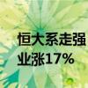 恒大系走强：恒大汽车一度飙升45%恒大物业涨17%