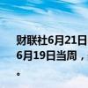 财联社6月21日电，美国投资公司协会（ICI）的数据显示，6月19日当周，美国货币市场基金资产规模降至6.1万亿美元。
