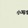 小写字母是什么（小写字母）