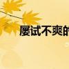 屡试不爽的意思是（屡试不爽的意思）