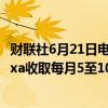 财联社6月21日电，亚马逊考虑对改进后的人工智能助理Alexa收取每月5至10美元的费用。