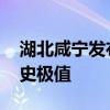 湖北咸宁发布暴雨红色预警 降水量已突破历史极值