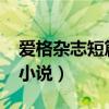 爱格杂志短篇小说大全2022（爱格杂志短篇小说）