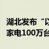 湖北发布“以旧换新”年度目标：汽车4万辆、家电100万台