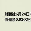 财联社6月24日电，新西兰5月贸易帐盈余2.04亿纽元，前值盈余0.91亿纽元。