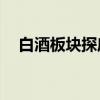 白酒板块探底回升 贵州茅台午后涨超1%
