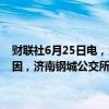 财联社6月25日电，济南钢城区长运公交有限公司发布通知，因特殊原因，济南钢城公交所有线路暂停营运，恢复时间另行通知。