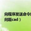 向程序发送命令时出现问题word（向程序发送命令时出现问题cad）