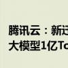 腾讯云：新迁移企业用户可免费获得腾讯混元大模型1亿Tokens