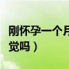 刚怀孕一个月有没有反应（刚怀孕一个月有感觉吗）