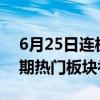 6月25日连板股分析：涨停家数大幅增加 前期热门板块补跌