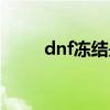 dnf冻结是什么意思（dnf冻结师）