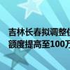 吉林长春拟调整住房公积金个贷政策：年底前单笔贷款最高额度提高至100万元