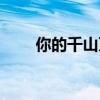 你的千山万水歌词（千山万水歌词）