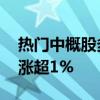 热门中概股多数上涨 纳斯达克中国金龙指数涨超1%