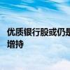 优质银行股或仍是大资金青睐的资产 多家银行今年来获股东增持