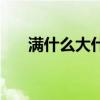 满什么大什么的成语（满什么大什么）