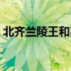 北齐兰陵王和高湛是什么关系（北齐兰陵王）