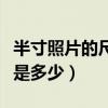 半寸照片的尺寸是多少比例（半寸照片的尺寸是多少）
