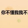 你不懂我我不见怪歌曲（你不懂我我不见怪）