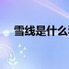 雪线是什么和什么的界线（雪线是什么）