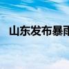 山东发布暴雨黄色预警 12市将有大到暴雨
