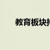 教育板块持续走弱 学大教育触及跌停