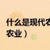 什么是现代农业的主要经营方式（什么是现代农业）
