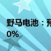 野马电池：预计上半年净利同比增长64%-100%