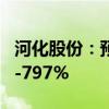 河化股份：预计上半年净利润同比增长502%-797%