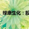 绿康生化：股东肖菡拟减持不超1.73%股份