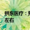 拱东医疗：预计上半年净利同比增长62.41%左右