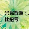 兴民智通：上半年预盈535万元–800万元 同比扭亏