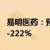 易明医药：预计上半年净利润同比增长124%-222%