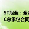 ST旭蓝：全资子公司签订9.6亿元风电项目EPC总承包合同