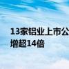 13家铝业上市公司披露上半年业绩预告 永茂泰同比最高预增超14倍