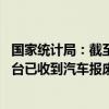 国家统计局：截至6月25日12时 商务部汽车以旧换新信息平台已收到汽车报废更新补贴申请约11.3万份