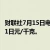 财联社7月15日电，日本橡胶期货主力合约下跌2%，报319.1日元/千克。