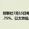 财联社7月15日电，比特币站上61000美元上方，日内涨超1.75%。以太坊站上3280美元，日内涨近3%。