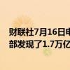 财联社7月16日电，玻利维亚总统表示，在该国拉巴斯省北部发现了1.7万亿立方英尺的天然气储量。