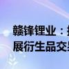 赣锋锂业：拟使用不超过80亿元自有资金开展衍生品交易