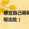 感觉自己萌萌哒下一句是什么（感觉自己萌萌哒出处）