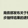 商务部发布关于相关猪肉及猪副产品反倾销案抽样方案及初步抽样结果的通知