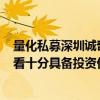 量化私募深圳诚奇资产：A股市场在目前的点位与估值长期看十分具备投资价值